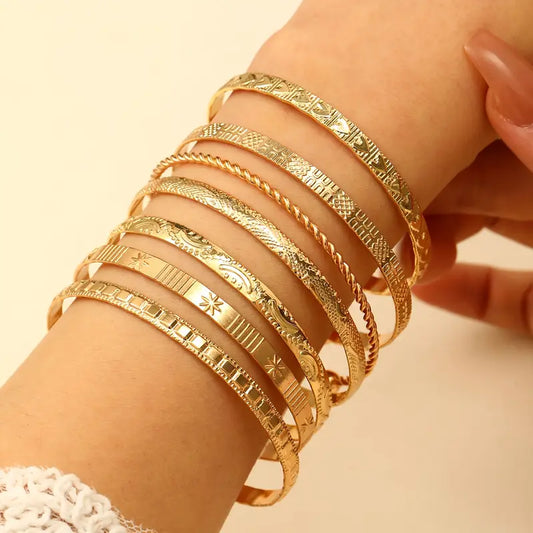 Bangles with Love, Star, and Twist Designs - KFK