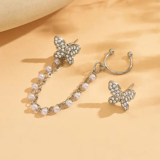 Chain tassel ear clip - KFK